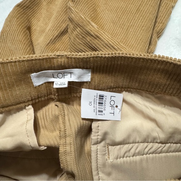 NWT LOFT Camel Corduroy Flare Trousers - Picture 4 of 4